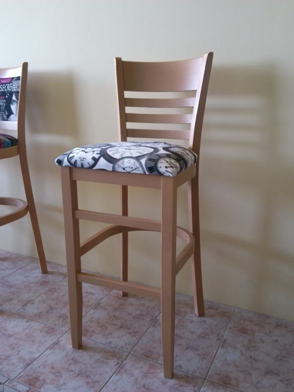 Σκαμπό Bar ξύλινο "Σ18"