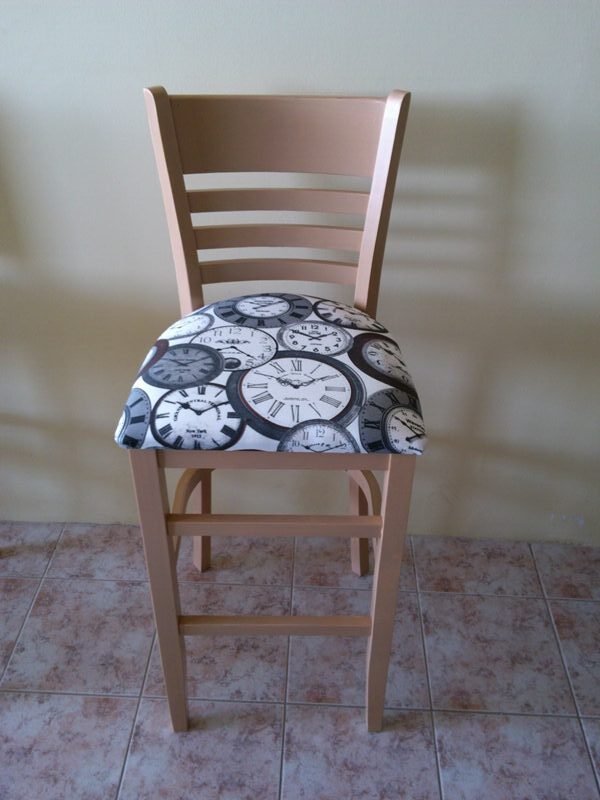 Σκαμπό Bar ξύλινο "Σ18"