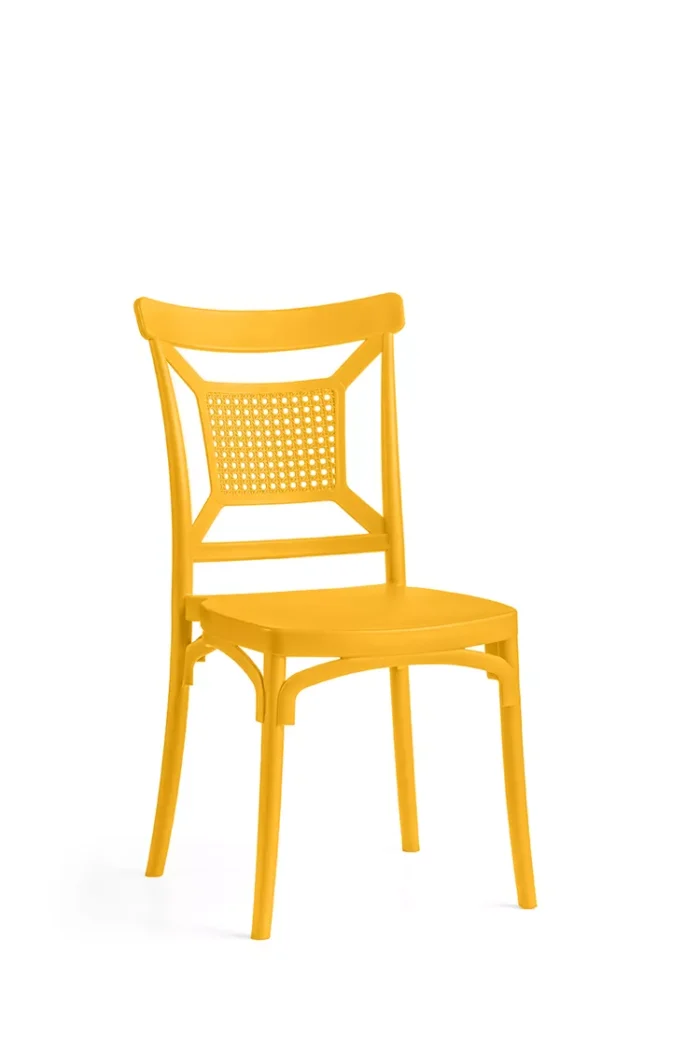 PK15-YELLOW1 Καρέκλα Πολυπροπυλενίου “ΠΚ15”