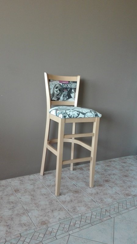 Σκαμπό Bar ξύλινο "Σ19"