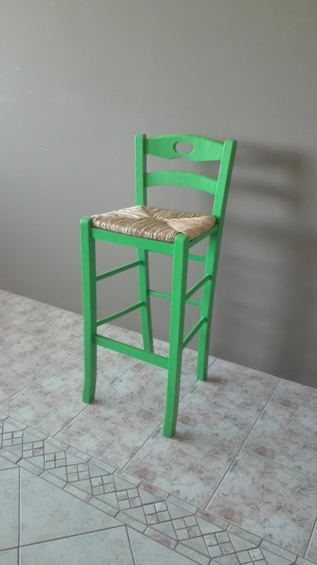 Παραδοσιακό Ξύλινο Σκαμπό "Σ40-ΧΑΜΟΓΕΛΟ"