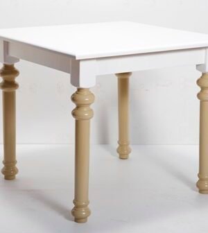 ΤΡΑΠΕΖΙ-ΠΟΔΙ-Νο-100-80Χ80-ΛΑΚΑ-ΔΙΧΡΩΜΟ-3.jpg Παραδοσιακό τραπέζι καφενείου ξύλινο Νο 100