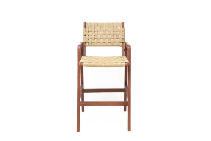 Ξύλινο Σκαμπό Πλεκτό "ΕΥΡΥΔΙΚΗ"