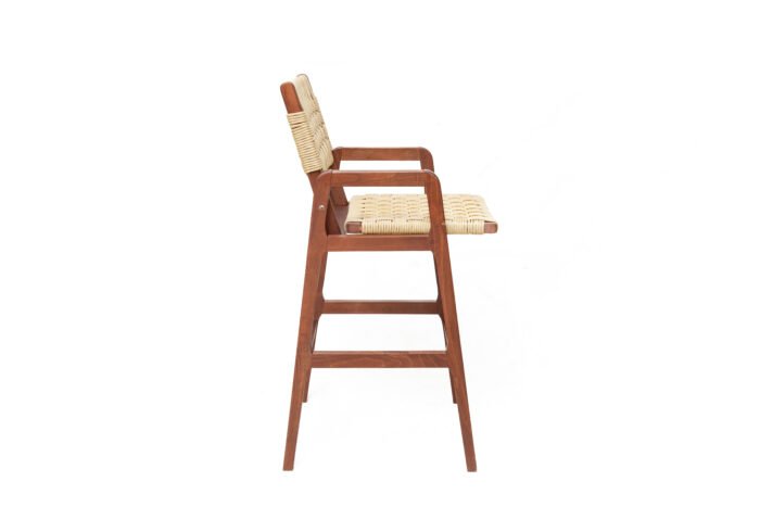 Ξύλινο Σκαμπό Πλεκτό "ΕΥΡΥΔΙΚΗ"